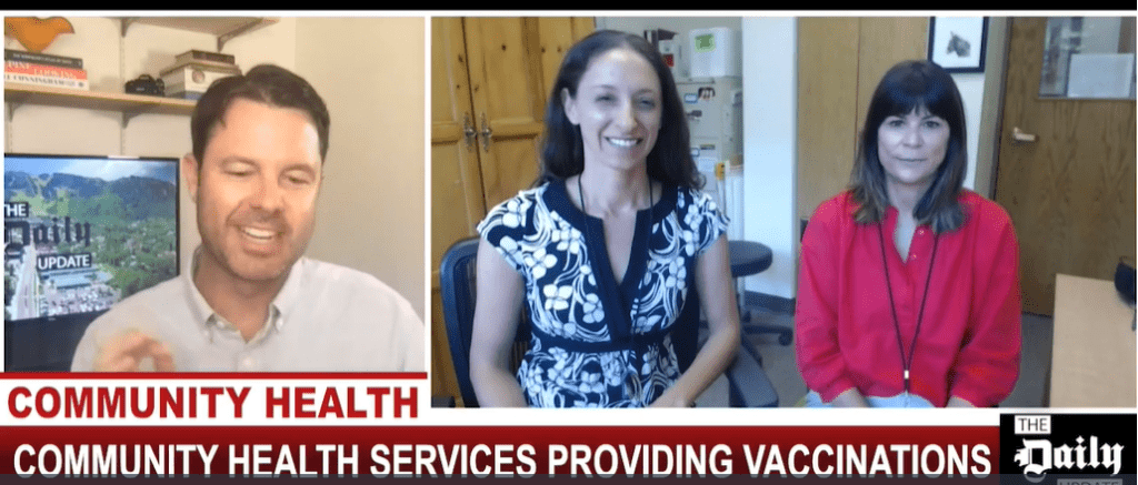 CHS News graphic for providing vaccinations